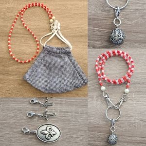 Face Mask Necklace Beaded